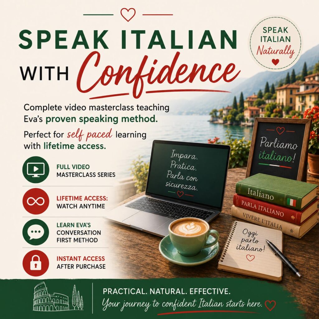 Speak Italian with confidence card